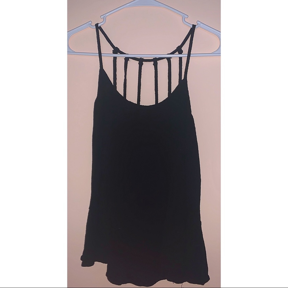 Tobi Black Strappy Tank